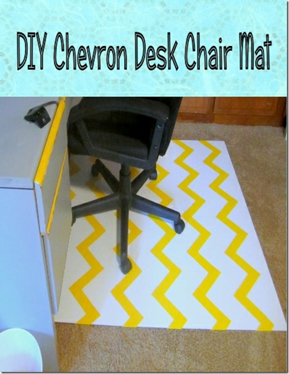 DIY Chevron Chair Mat