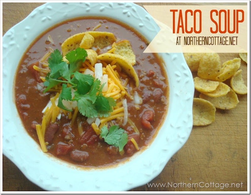 Taco Soup @NorthernCottage.net