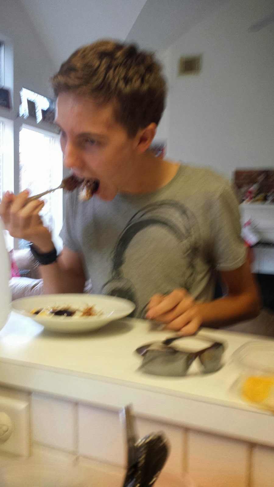 Green Beach Sox Smores pancakes and Homemade marshmallow fluff