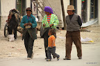 Family in the street