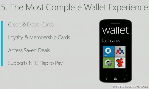 Windows Phone 8 Wallet