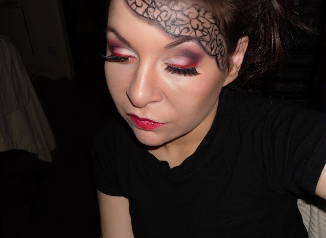 moulin rouge makeup look eotd eotn inspiration paris cabaret