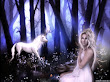 Magical Unicorn And A Girl