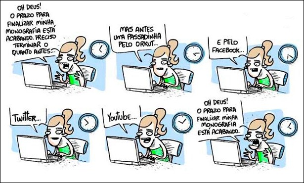 distracções tecnológicas e virtuais