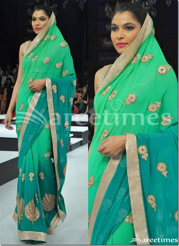 Shantanu_Nikhil_Green_Saree