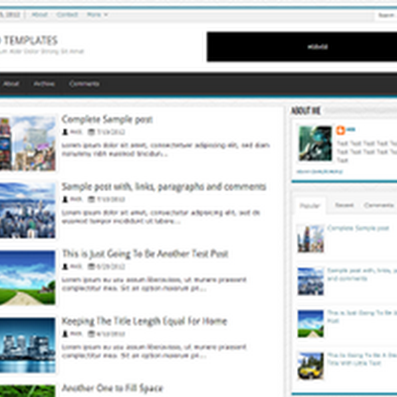 4 Template Blogger Simple Responsif Keren Banget deh