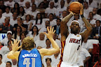 Big Three Strong In Opener. LeBron James Gets First Finals Win. lebron james nba 110531 mia vs dal 25 game 1 Big Three Strong In Opener. LeBron James Gets First Finals Win.