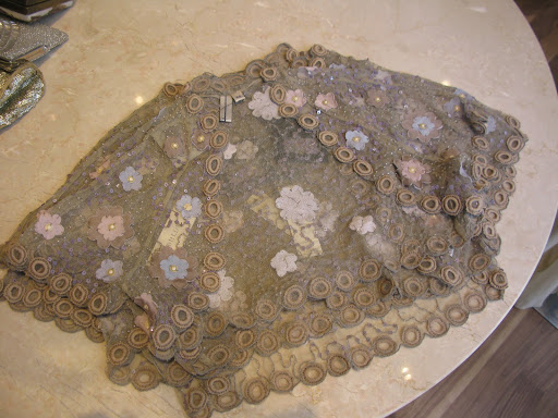 A delicate lace shrug