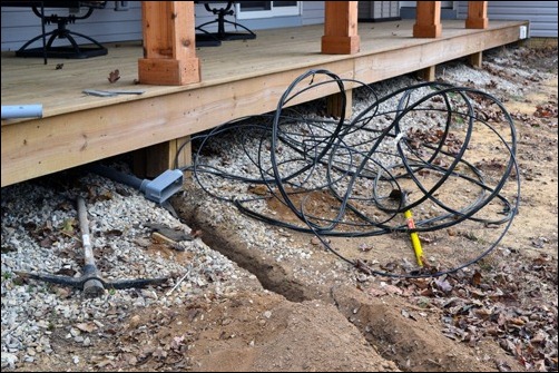 electric feed from house electric feed from house