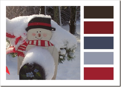 mailbox snowman colors