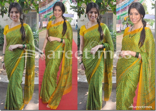 Lakshmi_Rai_Green_Printe_Saree Lakshmi_Rai_Green_Printe_Saree