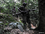 Des rebelles des FDLR dans la forêt de Pinga, dans l'Est de la République Démocratique du Congo, le 6 février 2009