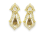 A Set of Cognac Diamond Earrings by Van Cleef & Arpels, 
Gift from Richard Burton. Estimate: $100,000‐150,000