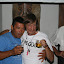 Will (left) is John's (right, hostel owner) adopted son. And a very loud snorer.