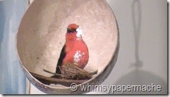 How to Make a paper mache bird nest hanging pm bird nest