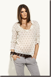 hunky lys bluse