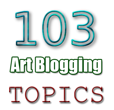 artist blogging topics write