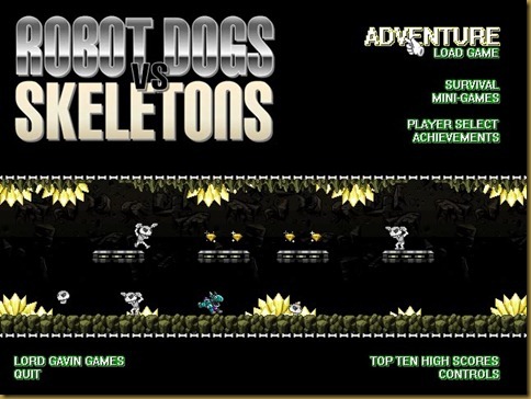 Robot Dogs Vs Skeletons タイトル Robot Dogs Vs Skeletons タイトル