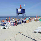 Pogorzelice - widok na plażę na wsch&oacute;d.