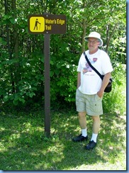 4684 McRae Point Provincial Park Bill at start of Water's Edge Trail