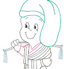 DIBUJO DE VENDEDORA DE VELAS