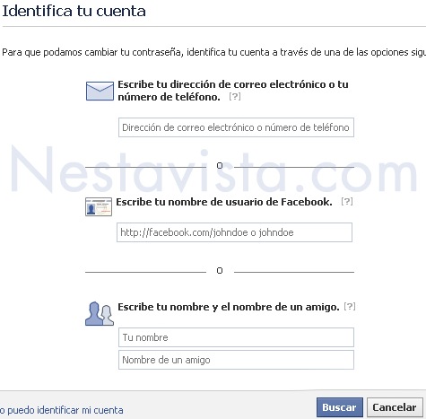 identificar tu cuenta de facebook