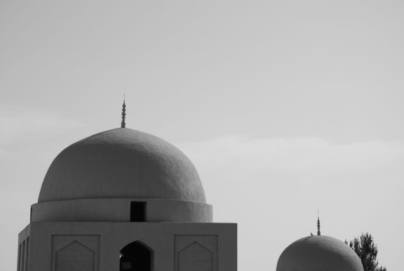 Turfan - Minaret Emin détail tombeau toit