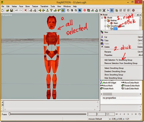 Assign all faces to daro smoothing group Assign all faces to daro smoothing group