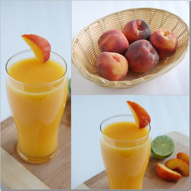 Peach juice collage 1