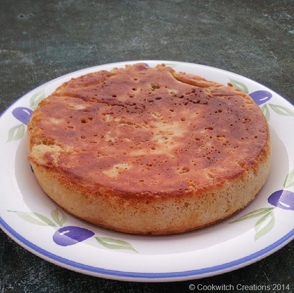 Dinner plate sized crumpet Dinner plate sized crumpet