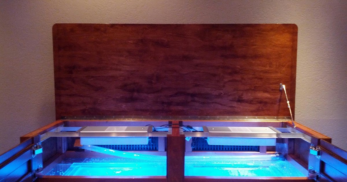 King Whiskers Custom 75 Gallon Aquarium Hood with AI Sol LED Lights