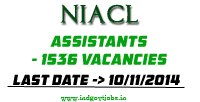 NIACL-Assistants-1536-Vacancies