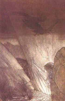 Erda Warns Wotan, Asatru Gods And Heroes