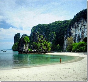 Railay Beach. Hong Island Tailândia