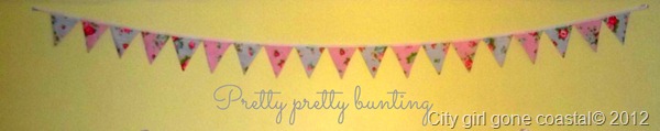 pretty pretty bunting