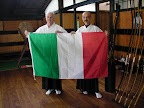 I due kyudoka che hanno ottenuto il miglior risultato nei taikai