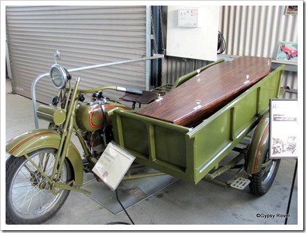 Who said Motorcycle hearses were a new thing? This one is a Harley Davidson.