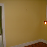 The dining room wall, on the eve of its destruction
