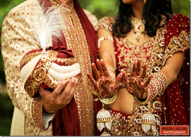 Indian Wedding Safa and Jewelry