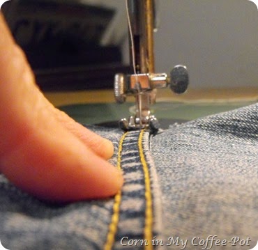 sewing the factor seam down