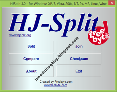Cara Menggabungkan File dengan HJ-Split 01 Cara Menggabungkan File dengan HJ-Split 01