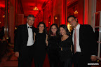 Michelle Parisier recibió a varios invitados, entre ellos Gustavo y Verónica Flom y Florencia Boskis y su marido Gabriel Gershanik. Gentileza: Oscar Stern.