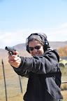 Learning how to shoot the pistol