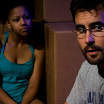 Hunting and Gathering, by Brooke Berman. Directed by Brian Golden. May 21 - June 27, 2010. (l to r) Paige Collins, Todd Garcia. Photo Credit: Amanda Clifford.