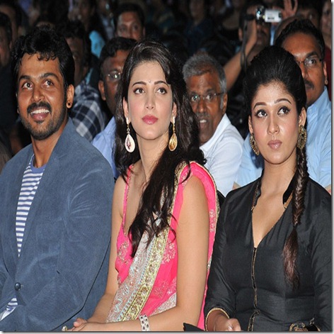 Karthi,Shruti,Nayantara at 59th South Indian Filmfare Awards Stills