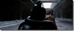 The Dark Knight Rises Batman and Catwoman Kiss