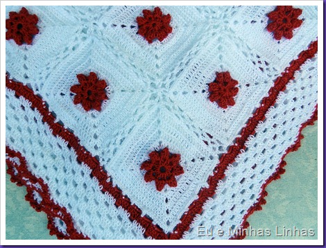 Manta Bebê Crochê em Linha 1b Manta Bebê Crochê em Linha 1b