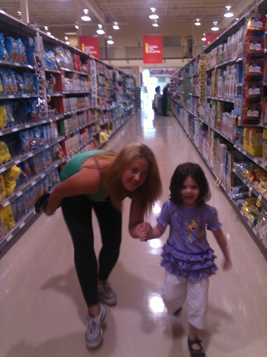 Grocery shopping with Auntie Erica