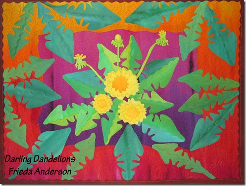 New Dandelion for upcoming Book Fun Fast Fusing with Frieda