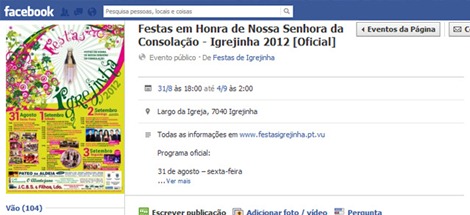 festas2012 - facebookevento